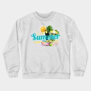 Summer Tropical Toucan Crewneck Sweatshirt